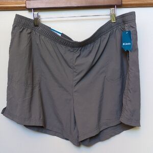NWT Women's XXL Columbia Regular Fit Gray Active Shorts Pockets Quick Drying 🩶